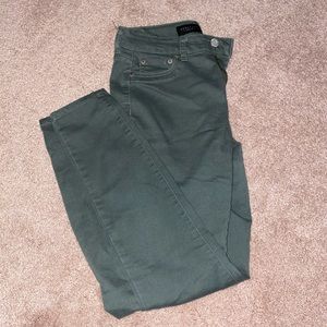High Waisted green jegging